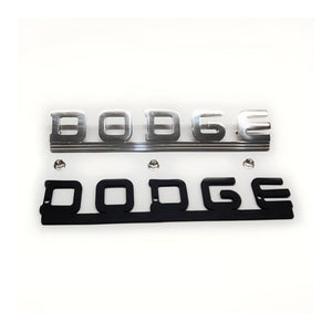 New 1946-1957 Flat Fender Power Wagon “DODGE” Stainless Steel Emblem - CC1095796