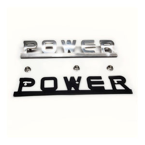 New 1946-1957 Flat Fender Power Wagon “POWER” Stainless Steel Emblem - CC1095888