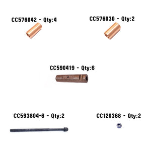 New WWII WC 1/2 Ton Rear Leaf Spring Repair Kit - KRSR-06