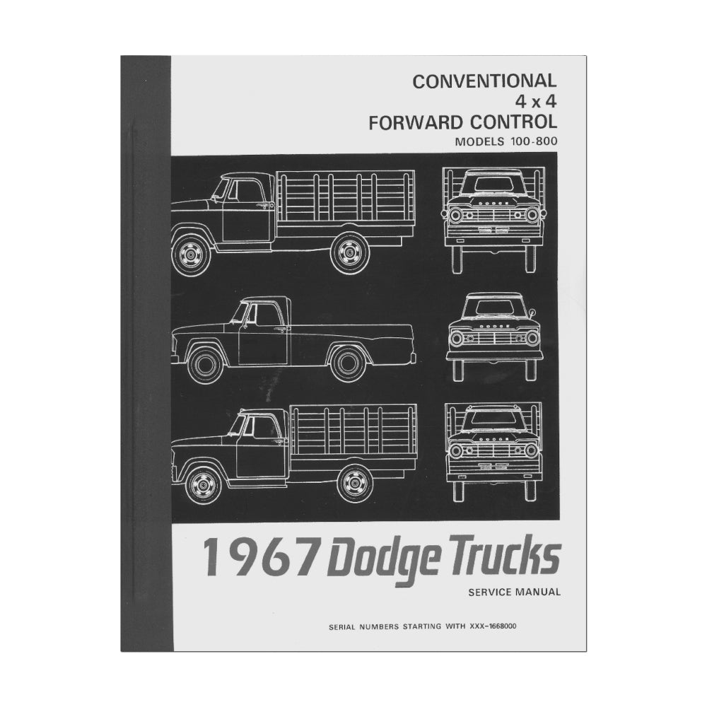 New 1967 Service Manual - Models 100-800 Conventional 4x4 Forward Cont ...