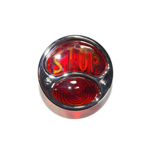 New Left Vintage Style Taillight with ”STOP” Lens - NTL234 (Left)