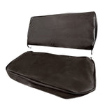 New 1961-1971 D & W Series 2-Piece Vinyl Bench Seat Cover Set - Black - N2PVBSGH-B