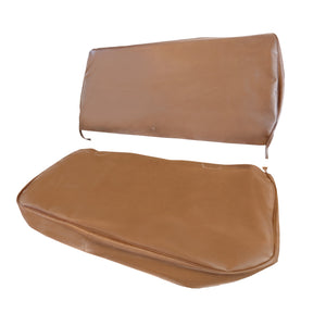 New 2 Piece Vinyl Bench Seat Cover Set - Brown - N2PBSC-BRN